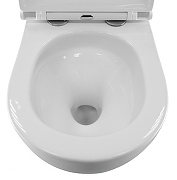 Унитаз Azario Pro PRO-0001 UQ3 подвесной цвет Белый с сиденьем Микролифт-9