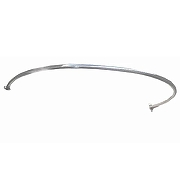 Карниз для ванны Aquatek Морфей 190х90 KARN-0000029 п-образный цвет Хром-1