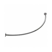 Карниз для ванны Aquatek Юпитер 150х150 KARN-0000047 дуга цвет Хром