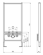 Комплект биде с инсталляцией Aquatek Мия SET AQUATEK МИЯ-MB биде цвет Черный матовый-5