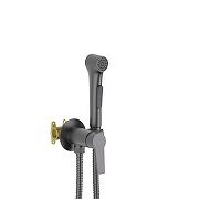 Гигиенический душ со смесителем Aquatek Лугано AQ1719BGM цвет Оружейная сталь