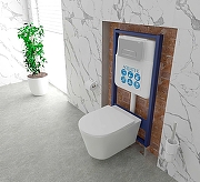 Инсталляция Aquatek Sensor Standart 50 INSE-0000001.36 для унитаза с клавишей смыва цвет Нержавеющая сталь-6