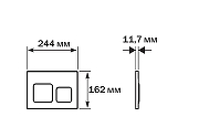 Клавиша смыва Aquatek KDI-0000059 цвет Черный матовый-2