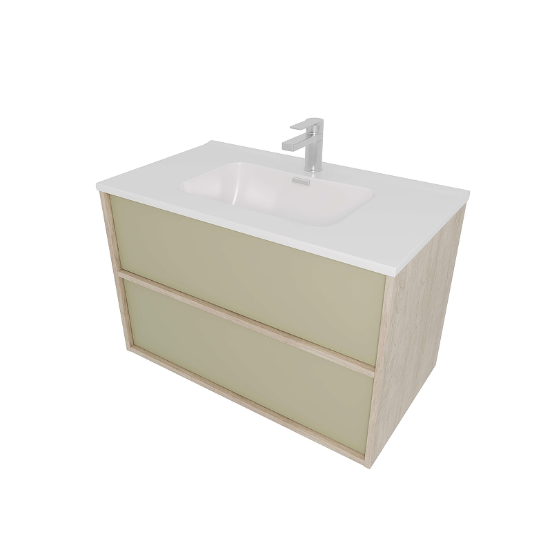 Тумба с раковиной Aquatek Либра 80 AQ66080-DO-GS подвесная 