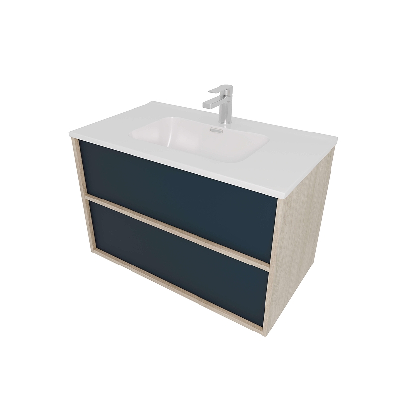 Тумба с раковиной Aquatek Либра 80 AQ66080-DO-MG подвесная 