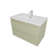 Тумба с раковиной Aquatek Вега 60 AQ77060-GS подвесная цвет Шалфей зеленый