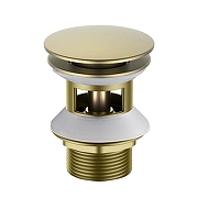 Донный клапан Aquatek AQ6002BG click-clack цвет Золото шлифованное