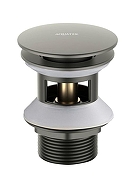 Донный клапан Aquatek AQ6002BGM click-clack цвет Оружейная сталь