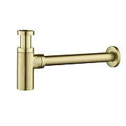 Сифон для раковины Aquatek AQ6012BG цвет Золото шлифованное