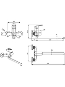 Смеситель для ванны Aquatek Вега AQ1037CR универсальный цвет Хром-3