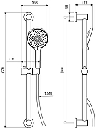 Смеситель для душа Aquatek Лугано AQ1732CR цвет Хром-6