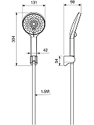 Смеситель для душа Aquatek Альфа AQ1934CR цвет Хром-7