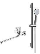 Смеситель для ванны Aquatek Ника AQ1833CR универсальный цвет Хром