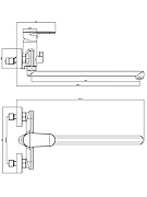 Смеситель для ванны Aquatek Ника AQ1833CR универсальный цвет Хром-6