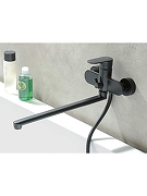 Смеситель для ванны Aquatek Ника AQ1833MB универсальный цвет Черный матовый-3