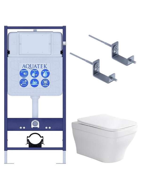 Комплект унитаза с инсталляцией Aquatek Set Aquatek Амадео KKI2 