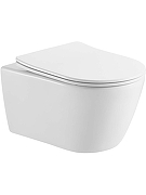 Комплект унитаза с инсталляцией Aquatek Set Aquatek Бетта-071 4в1 цвет Белый с сиденьем Микролифт и клавишей смыва цвет Белый глянцевый-1