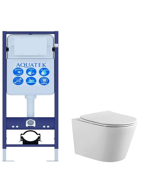 Комплект унитаза с инсталляцией Aquatek Set Aquatek Вега/17 