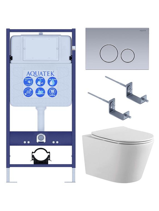 Комплект унитаза с инсталляцией Aquatek Set Aquatek Вега-1905-036 
