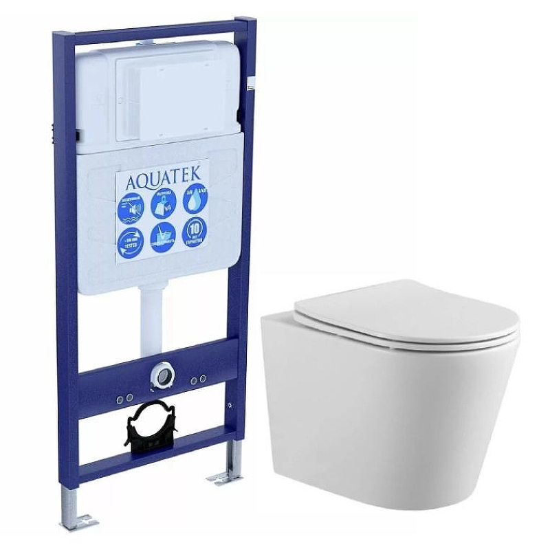 Комплект унитаза с инсталляцией Aquatek Set Aquatek Вега T 