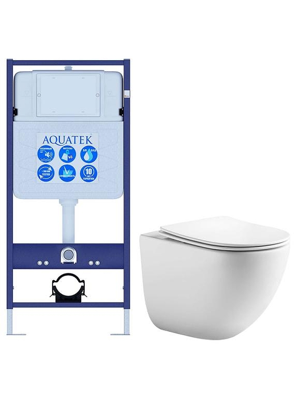 Комплект унитаза с инсталляцией Aquatek Set Aquatek Гелиос 