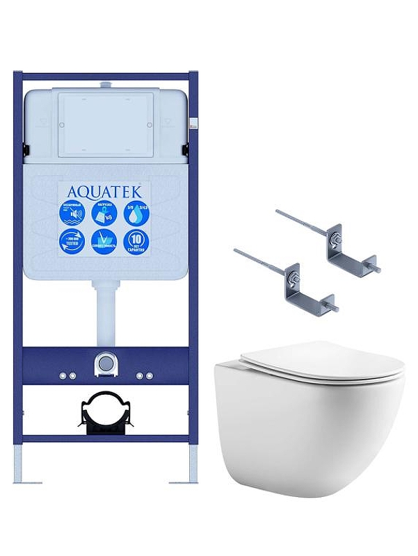 Комплект унитаза с инсталляцией Aquatek Set Aquatek Гелиос KKI2 