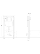 Комплект унитаза с инсталляцией Aquatek Set Aquatek Гелиос PNN-02 4в1 цвет Белый с сиденьем Микролифт и клавишей смыва цвет Хром глянцевый-6