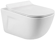 Комплект унитаза с инсталляцией Aquatek Set Aquatek Дива-012 4в1 цвет Белый с сиденьем Микролифт и клавишей смыва цвет Черный матовый-1