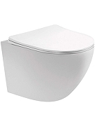 Комплект унитаза с инсталляцией Aquatek Set Aquatek Европа-012 4в1 цвет Белый с сиденьем Микролифт и клавишей смыва цвет Черный матовый-1