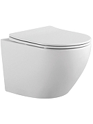 Комплект унитаза с инсталляцией Aquatek Set Aquatek Европа-019 4в1 цвет Белый с сиденьем Микролифт и клавишей смыва цвет Хром матовый-1