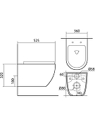 Комплект унитаза с инсталляцией Aquatek Set Aquatek Европа-067 4в1 цвет Белый с сиденьем Микролифт и клавишей смыва цвет Хром глянцевый-5