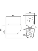 Комплект унитаза с инсталляцией Aquatek Set Aquatek Европа cm-009 4в1 цвет Белый с сиденьем Микролифт и клавишей смыва цвет Белый-6