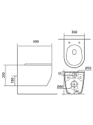 Комплект унитаза с инсталляцией Aquatek Set Aquatek Европа cmp016/023 цвет Белый с сиденьем Микролифт и клавишей смыва цвет Хром глянцевый-6