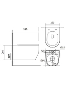 Комплект унитаза с инсталляцией Aquatek Set Aquatek Европа New-017/023 цвет Белый с сиденьем Микролифт и клавишей смыва цвет Хром глянцевый-6
