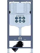 Комплект унитаза с инсталляцией Aquatek Set Aquatek Европа-INSP02 4в1 цвет Белый с сиденьем Микролифт и клавишей смыва цвет Белый-2