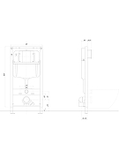 Комплект унитаза с инсталляцией Aquatek Set Aquatek Европа-INSP02 4в1 цвет Белый с сиденьем Микролифт и клавишей смыва цвет Белый-5