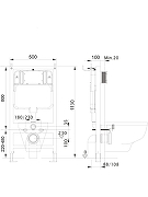 Комплект унитаза с инсталляцией Aquatek Set Aquatek Европа MB-017 4в1 цвет Черный матовый с сиденьем Микролифт и клавишей смыва цвет Черный матовый-5