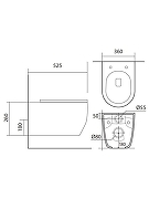 Комплект унитаза с инсталляцией Aquatek Set Aquatek Европа New-013 4в1 цвет Белый с сиденьем Микролифт и клавишей смыва цвет Белый-5