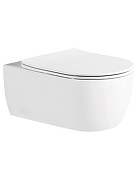 Комплект унитаза с инсталляцией Aquatek Set Aquatek Европа New-017 4в1 цвет Белый с сиденьем Микролифт и клавишей смыва цвет Черный матовый-1