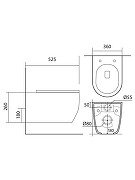 Комплект унитаза с инсталляцией Aquatek Set Aquatek Европа New-066 4в1 цвет Белый с сиденьем Микролифт и клавишей смыва цвет Белый глянцевый-6
