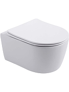 Комплект унитаза с инсталляцией Aquatek Set Aquatek Европа New-069 4в1 цвет Белый с сиденьем Микролифт и клавишей смыва цвет Черный матовый-1