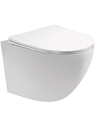 Комплект унитаза с инсталляцией Aquatek Set Aquatek Европа T-17-KDI72 цвет Белый с сиденьем Микролифт и клавишей смыва цвет Хром глянцевый-1