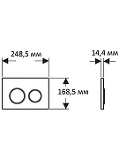 Комплект унитаза с инсталляцией Aquatek Set Aquatek Европа T KDI29 цвет Белый с сиденьем Микролифт и клавишей смыва цвет Черный матовый-7