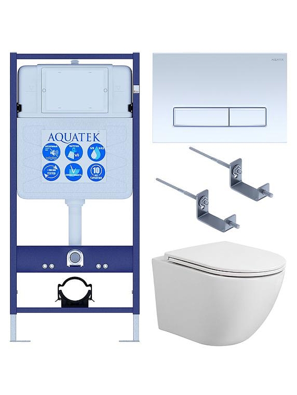Комплект унитаза с инсталляцией Aquatek Set Aquatek Европа T KDI21 