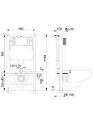 Комплект унитаза с инсталляцией Aquatek Set Aquatek Классик-015 4в1 цвет Белый с сиденьем Микролифт и клавишей смыва цвет Белый-5