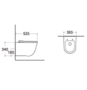 Комплект унитаза с инсталляцией Aquatek Set Aquatek Классик-015 4в1 цвет Белый с сиденьем Микролифт и клавишей смыва цвет Белый-6