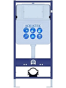 Комплект унитаза с инсталляцией Aquatek Set Aquatek Классик-071 4в1 цвет Белый с сиденьем Микролифт и клавишей смыва цвет Белый-2
