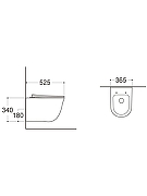 Комплект унитаза с инсталляцией Aquatek Set Aquatek Классик-074 4в1 цвет Белый с сиденьем Микролифт и клавишей смыва цвет Черный матовый-6