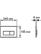 Комплект унитаза с инсталляцией Aquatek Set Aquatek Классик cm-025 4в1 цвет Белый с сиденьем Микролифт и клавишей смыва цвет Черный матовый-7