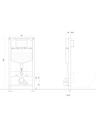 Комплект унитаза с инсталляцией Aquatek Set Aquatek Лея KKI-1-009 4в1 цвет Белый с сиденьем Микролифт и клавишей смыва цвет Белый-6